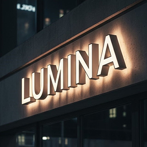 3D STOREFRONT-LIT SIGN